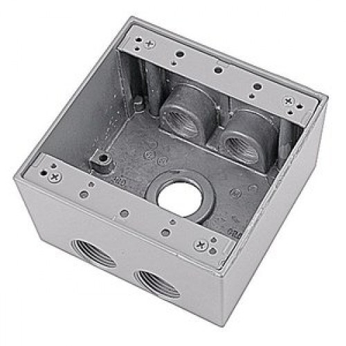 Red Dot  2IHD5-3  Weatherproof Outlet Box 1" Hubs